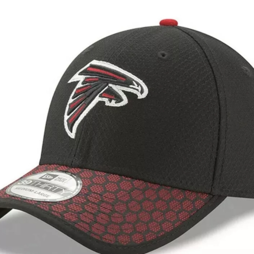 Official NFL Atlanta Falcons Hat 39THIRTY New Era Sideline Flex Cap M/L